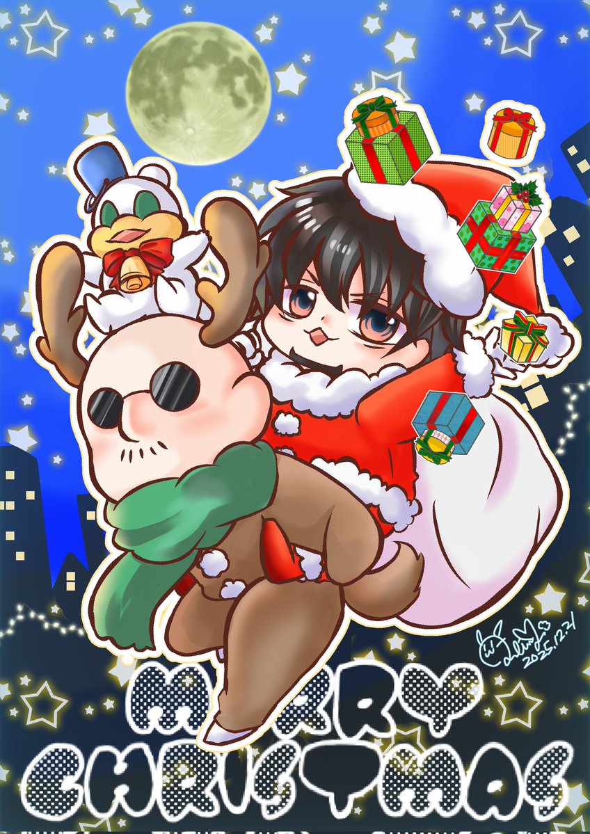 くぅ様☆メリークリスマス☆ わしゃがなメリークリスマス！！✨🎄✨ 久々にちゃんと描けたな