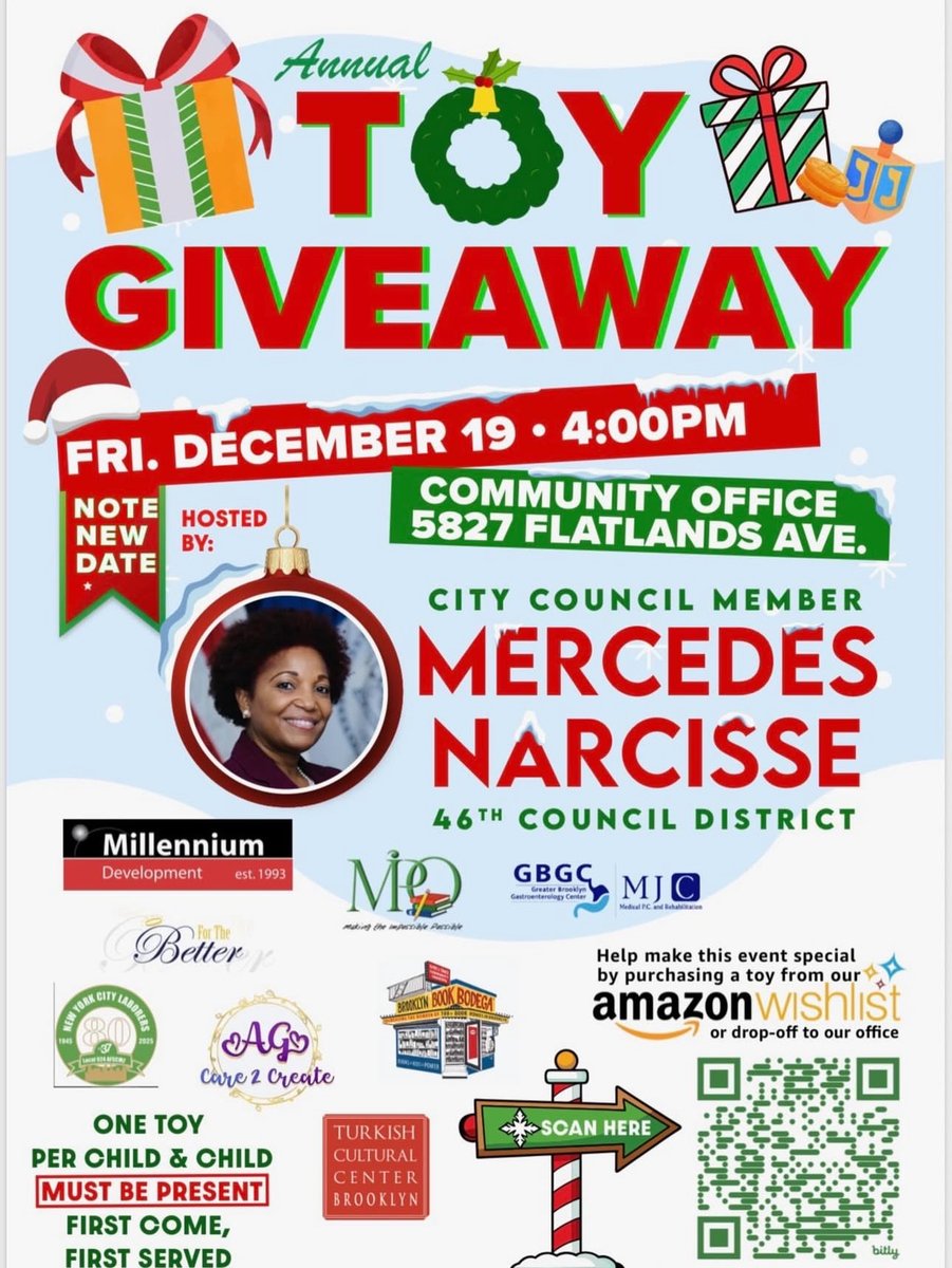 tccbrooklyn's tweet photo. It was truly amazing seeing the kids smile and light up with happiness on Friday 🎁✨
Grateful to @CMMercedesCD46 and @EmbraceRelief  for making this toy giveaway possible and spreading so much joy in our community. Moments like these remind us why this work matters ❤️🎄 https://t.co/QVtReu0V68