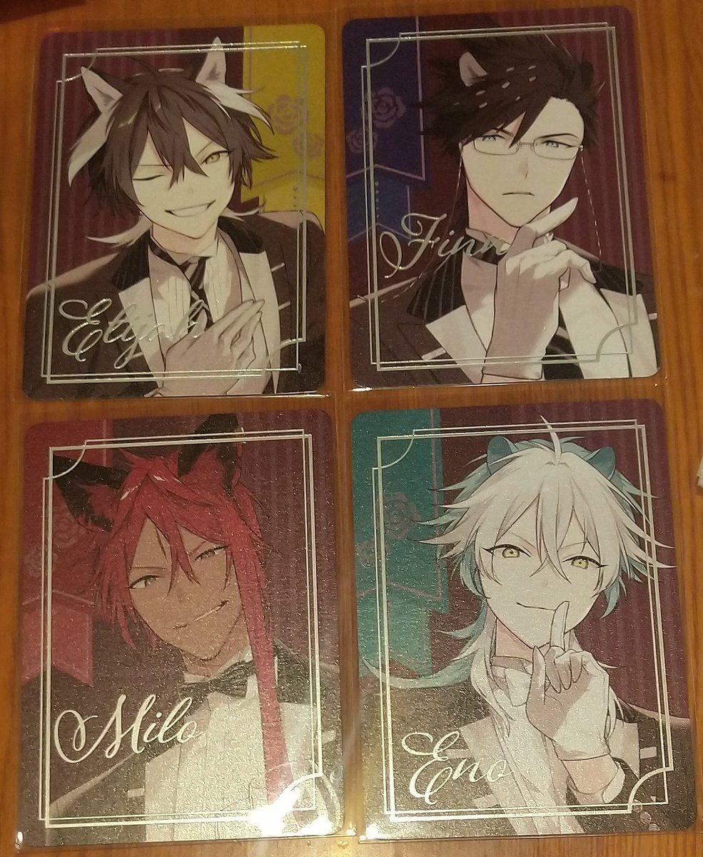 s13fox's tweet image. 【譲渡】オトメイト オトマ オトふゆ Honey Vibes ハニヴ パールコレクションカード パルカ を各425円+送料にてお譲りします。
譲：エリヤ、ミロ、フィン、イーノ。
15時半頃まででしたら現地付近手渡し可能です。
郵送はツイフィ必読です。
エリヤは全てまとめてでお願いします。