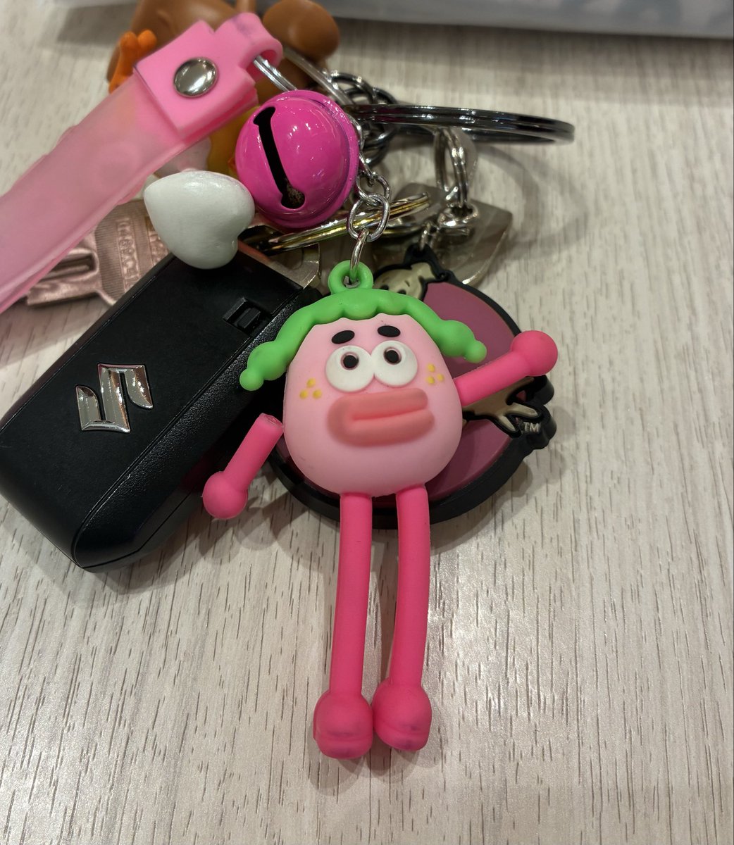 友達のキーホルダーがダウンタウンの浜田にしか見えなくてクッソ笑ったwww