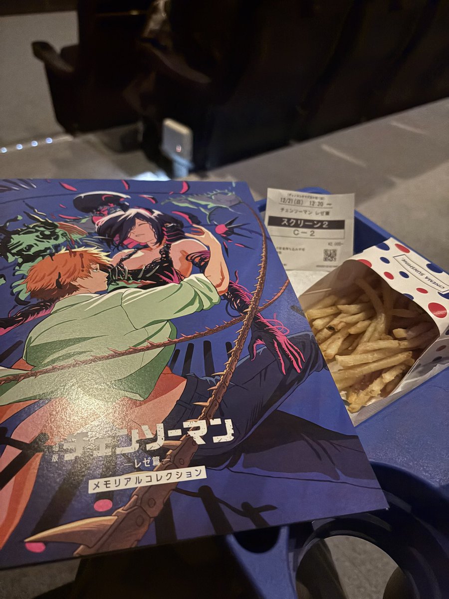meruna0105's tweet photo. チェンソーマンレゼ編観てきた
漫画で読んでてストーリーは知ってたケド観に行ってよかった
そう思う位クオリティが高くてびっくりしました
久々の映画鑑賞大満足です
自分で点数つけるなら10点満点ですね！ https://t.co/xzHcjfuNtY