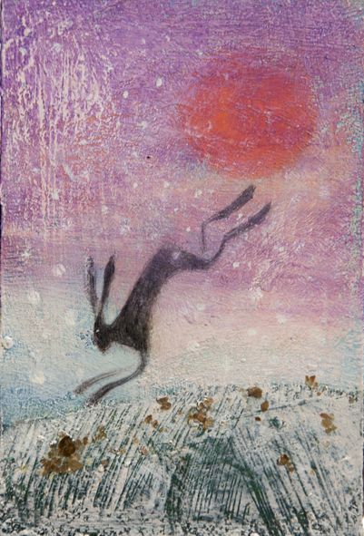 Catherine Hyde, contemporary UK artist, photographer, writer and award-winning illustrator #WomensArt #Solstice
 #December21st #ArtAdvent 🎄 ❄️