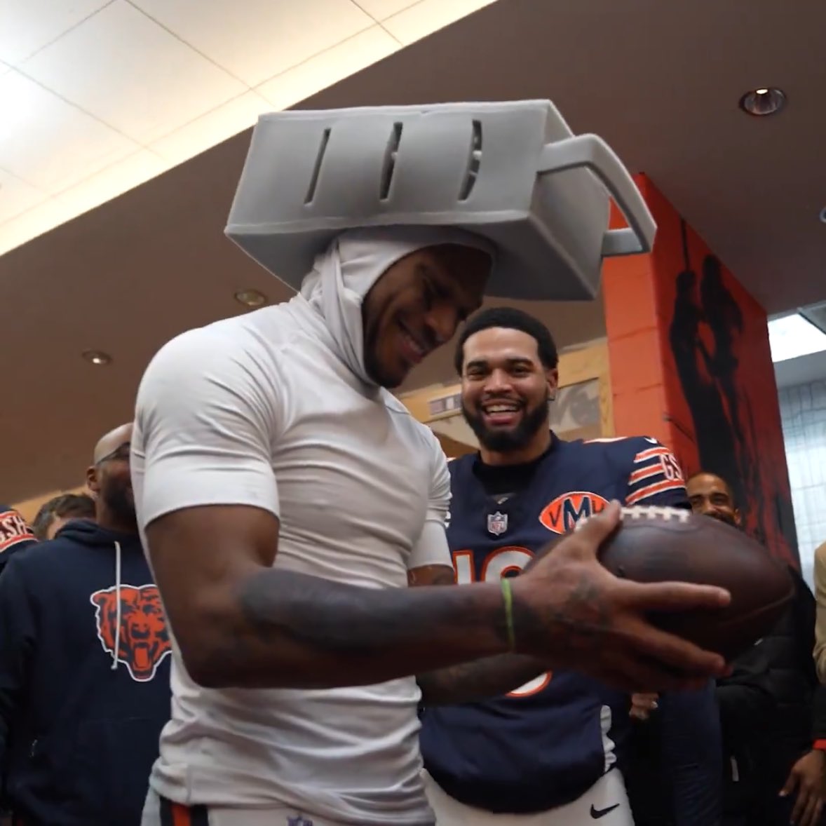 <a href="/ChicagoBears/">Chicago Bears</a> DJ rocking the cheese grater in the locker room is peak hater.