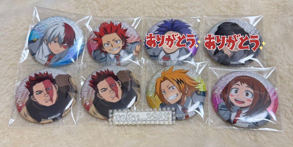 RT @solty_2911: 僕のヒーローアカデミア グリッターカンバッジ