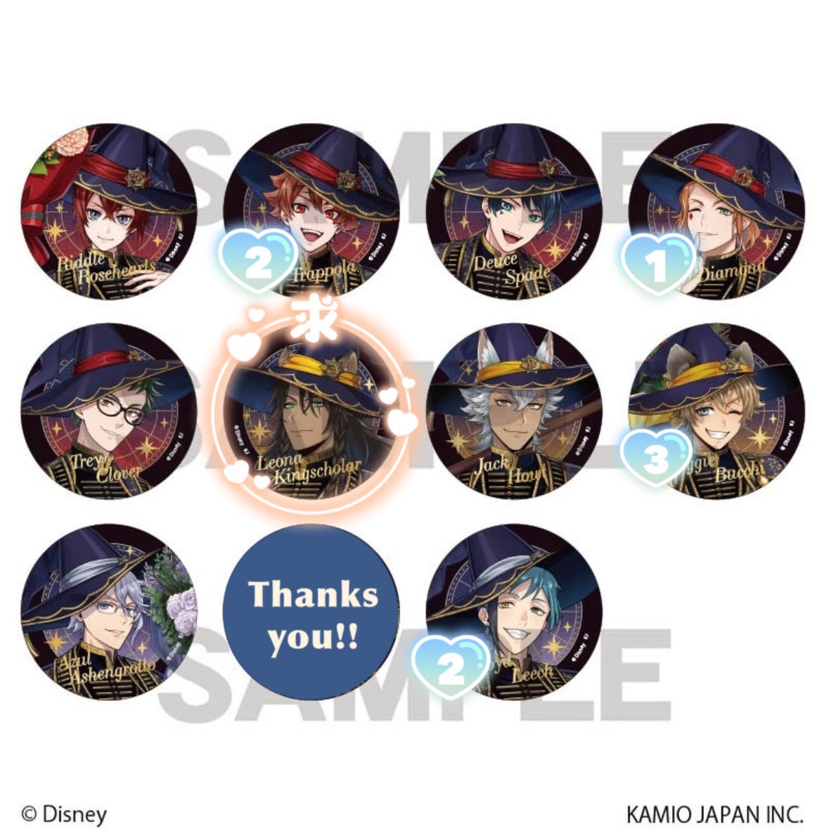 ツイステ 交換 譲渡 ブルームバースデー 箔押し 缶バッジ 5BOX予約予定