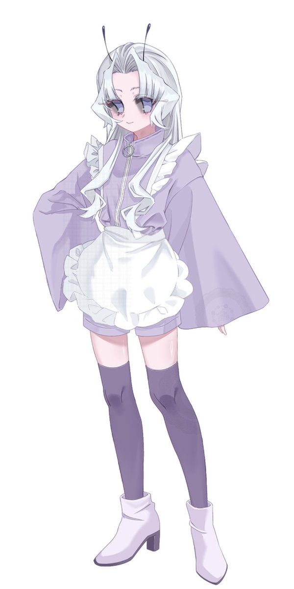 サンプル用に描いた立ち絵(オリキャラくん)です。