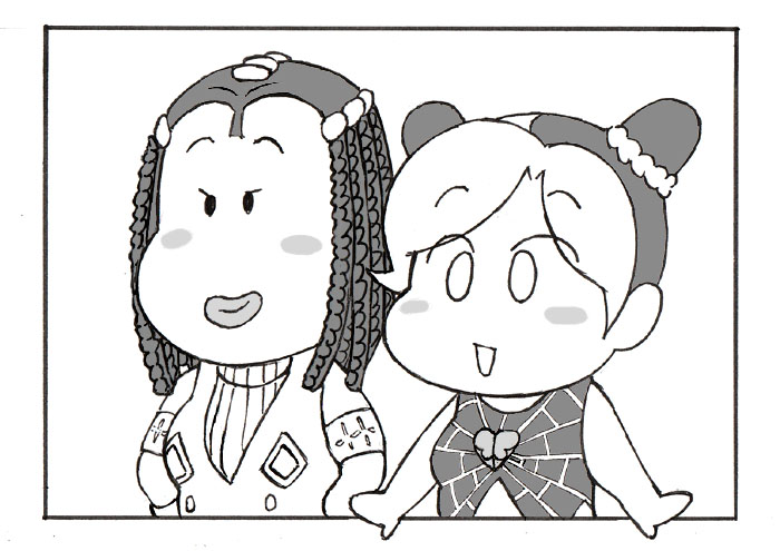 今日はいつになく やや多めにフォロワーさん増えたので、ボクが描いたジョジョ関連の絵でも置いときます。 