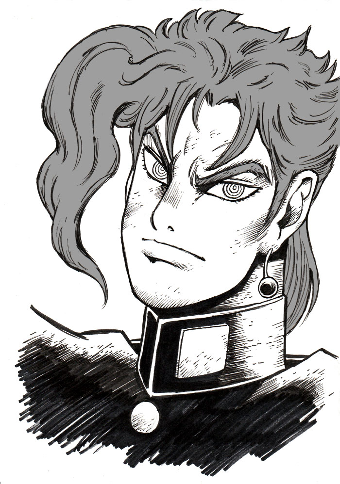 今日はいつになく やや多めにフォロワーさん増えたので、ボクが描いたジョジョ関連の絵でも置いときます。 