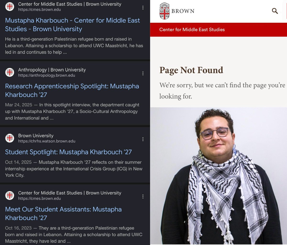 The Foreign Policy Winners and Losers of 2025.
Plus, Brown president spikes the football after botched shooting response.
open.substack.com/pub/freebeacon…
Who else still wants to know why Brown was so busy scrubbing all traces of the highly-touted Palestinian Mustapha from their website?