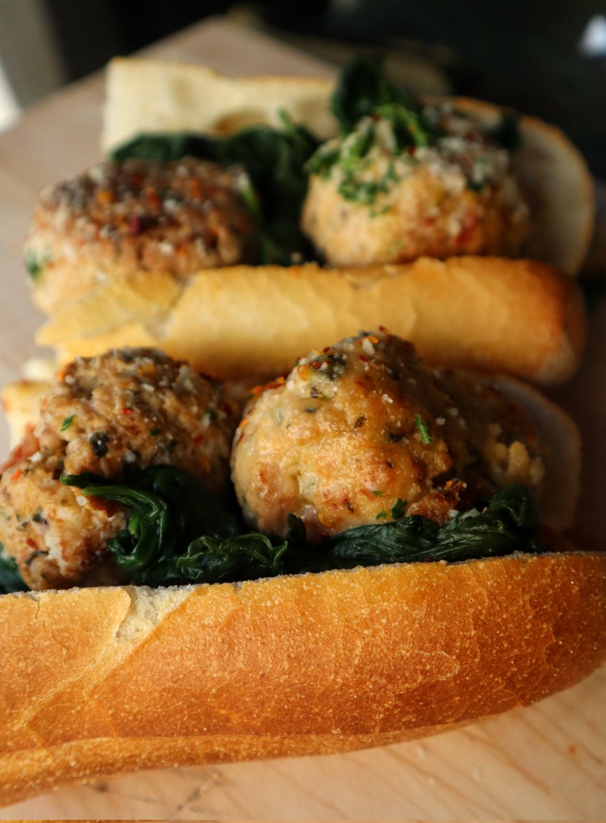 Feeling in the mood for a Chicken Meatball Sandwich? Find one at by George, Monday through Saturday, in the Reading Terminal Market. 👍🏻👍🏻
