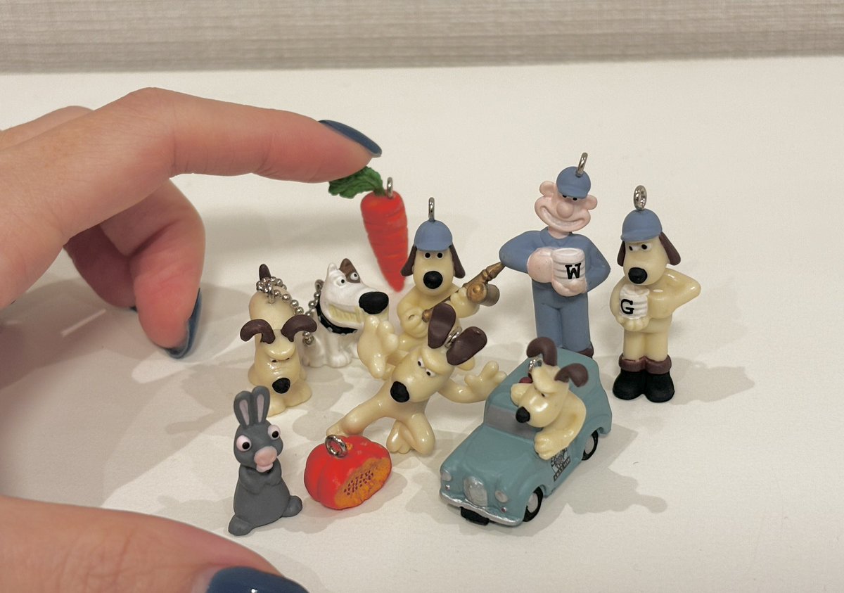 Chesta212's tweet photo. ちなみにこのウォレスとグルミットのキーホルダーもすごく小さいのに精巧で宝物 https://t.co/ncuskkz9l9