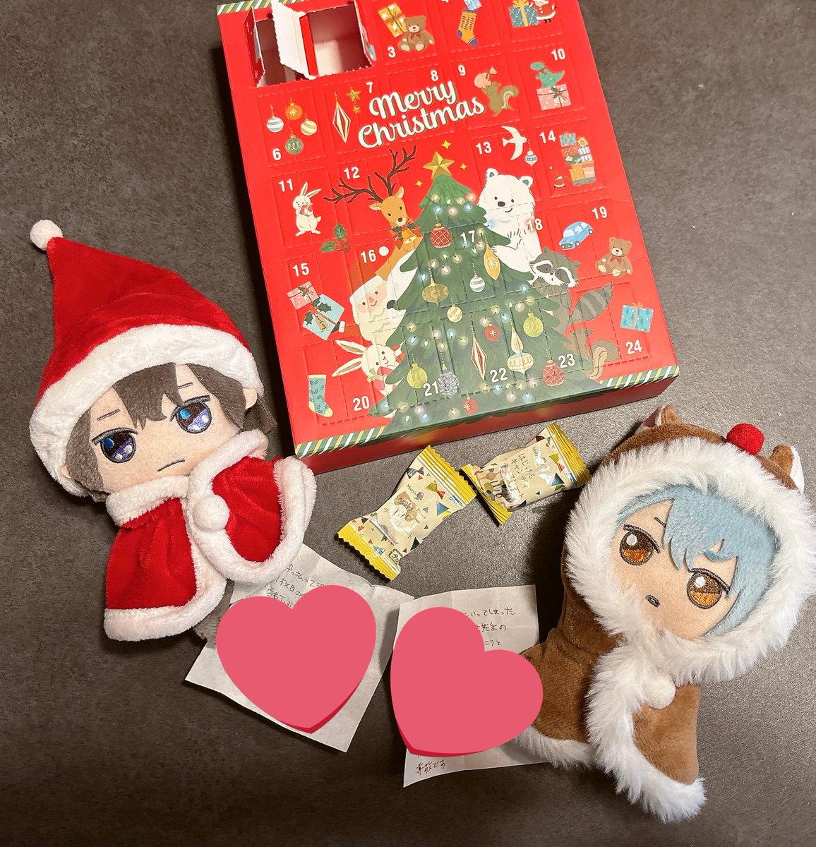 昨日頂いたアドベントカレンダー、クリスマス間に合うように爆速であけ