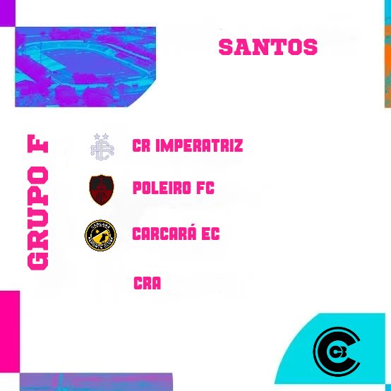 GRUPO F DEFINIDO!

<a href="/CRImperatriz/">Club River Imperatrizᶜᴿᴵ 🇵🇦</a> 
<a href="/poleirofc/">Poleiro Futebol Clube</a> 
#CarcaráEC
<a href="/PescariaCRA/">CRA</a>