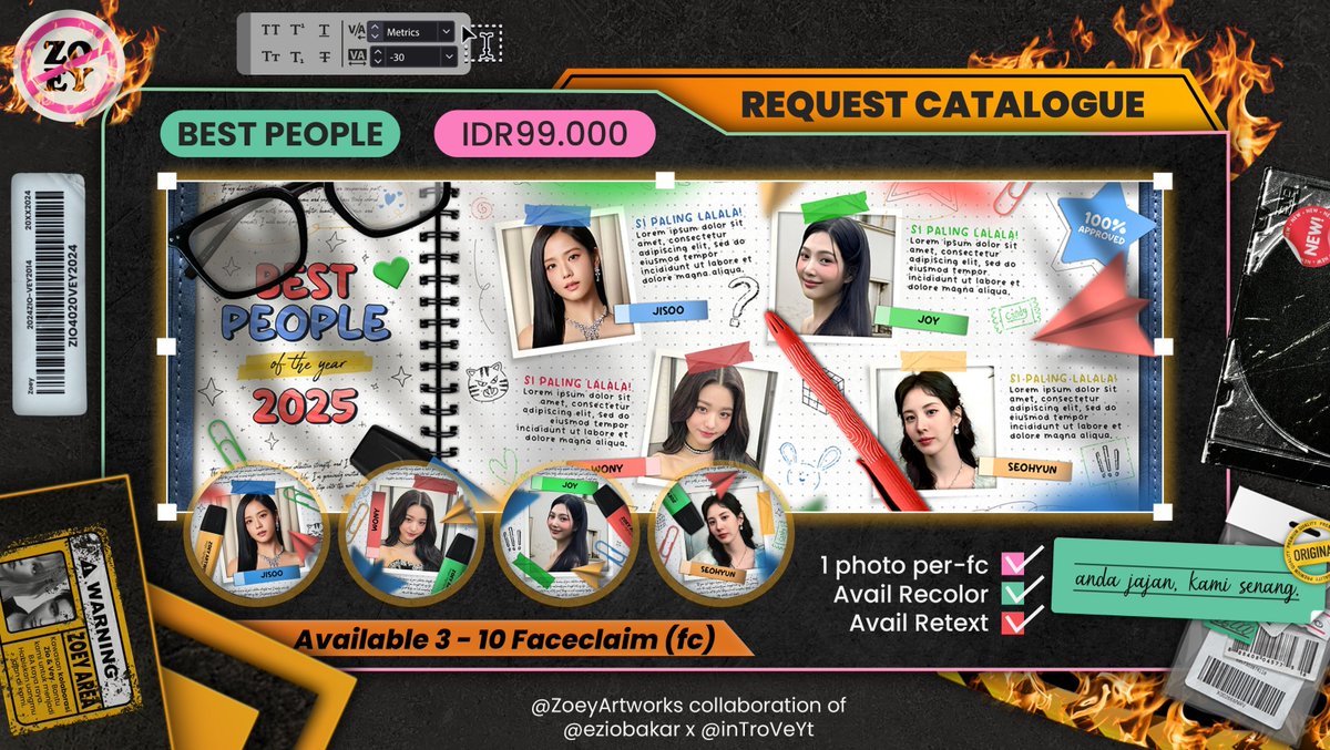 inTroVeYt's tweet image. Help repost? Thank you!

Hai! Zoey, kolaborasi dari @eziobakar &amp;amp; @inTroVeYt membawa Layout baru Spesial New Year 🎆 Boleh tolong bantu ospeknya? Kalau tidak aman boleh dm kami ya. Terima kasih!

#zonauang