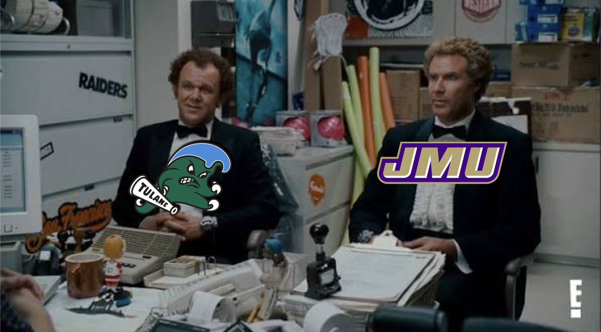 TopTierState's tweet image. Tulane and JMU in the #CFBPlayoff