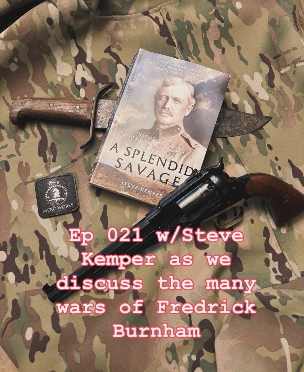 MercWorksPod's tweet image. Great conversation about Frederick Burnham with Steve Kemper the author of the “A Splendid Savage”
open.spotify.com/episode/4r3Ndq…