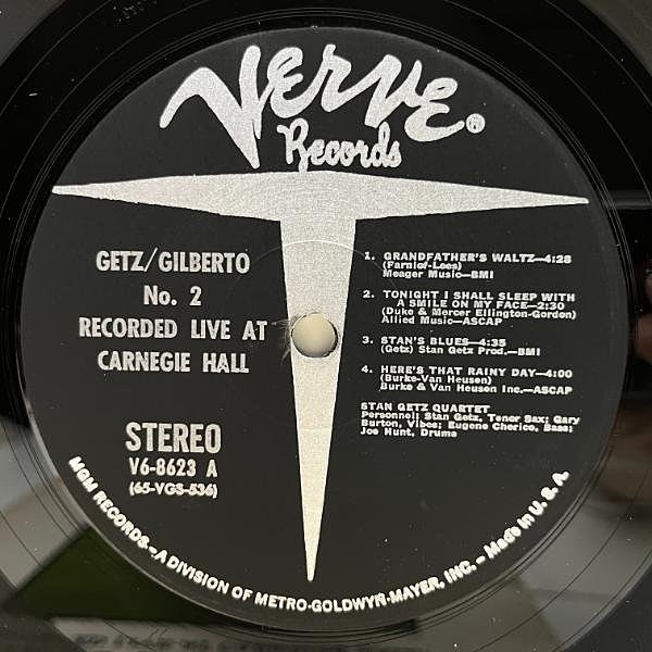 ■ヴァンゲルダー刻印USオリジナル盤/ジャズ歴史的名盤■STAN GETZ ■ス 美盤!!【VANGELDER刻印】USオリジ STAN GETZ JOAO GILBERTO #2 ('66