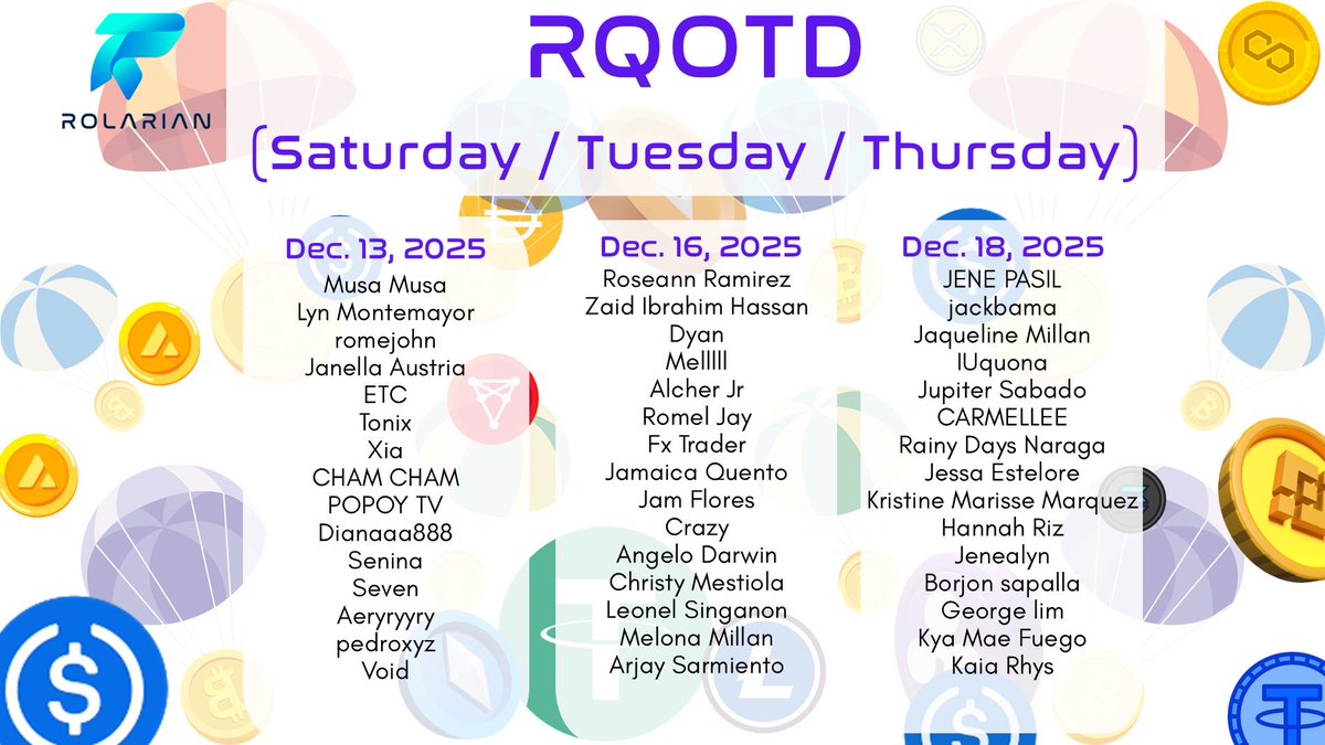 officialROLAai's tweet image. CONGRATULATIONS, #RolarianWinners! 🏆🎉 You earned it! 💪
 
THANK YOU to the entire Rolarian Community! ❤️ Your support is incredible! 🙏
 
Let's keep building TOGETHER! 🚀 The future is BRIGHT! ✨
 
#CommunityGrowth #Crypto #Web3 #GameFi #SocialFi #WinnersCircle #FutureIsBright