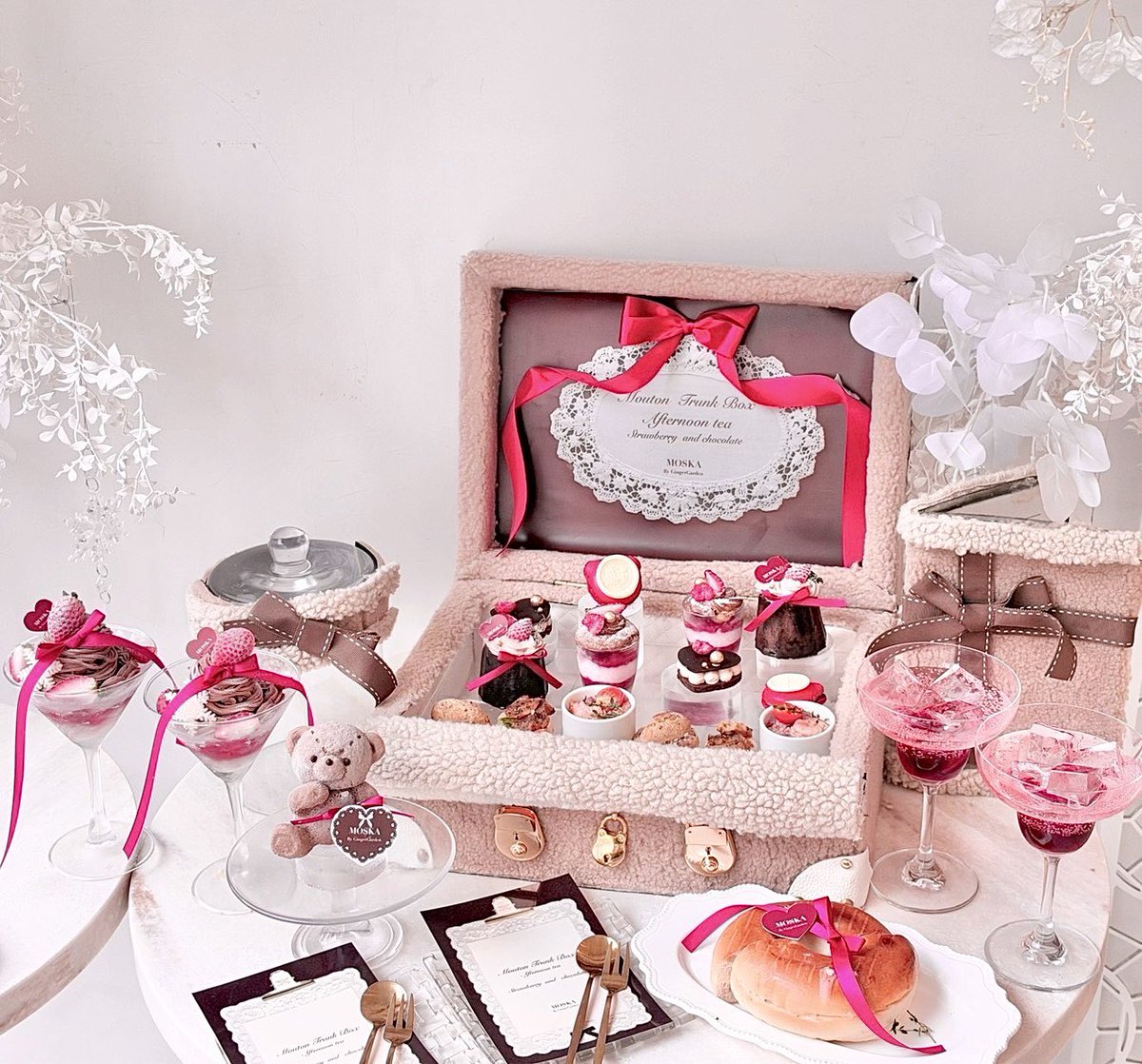 🍓🧸🍫 🍓🧸🍫 🍓🧸🍫 🍓🧸🍫🍓 🍓テディベアな苺たっぷりのアフヌン