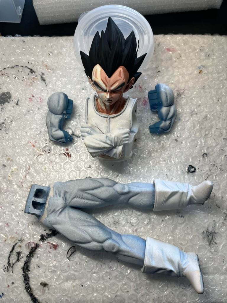 ドラゴンボール フィギュア リペイント SMSPゴジータを二次元彩色に