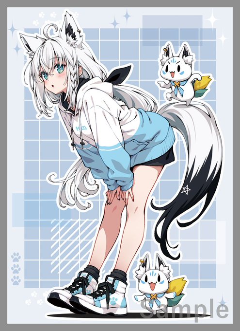 コミケ/C107/Web頒布 新作情報 「フブキ」のスリーブとプレイマットになります。イラストは久保田 正輝様()になります!