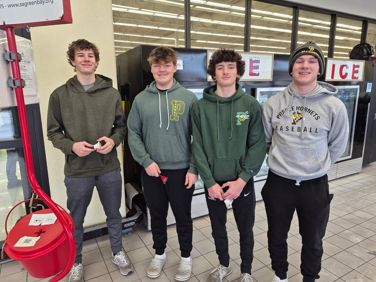 BaseballPreble's tweet image. Thank you to all of the Preble baseball players that helped out today ringing bells for Salvation Army! Great job representing our school, your families and helping out our community! We’re proud of you for your service!