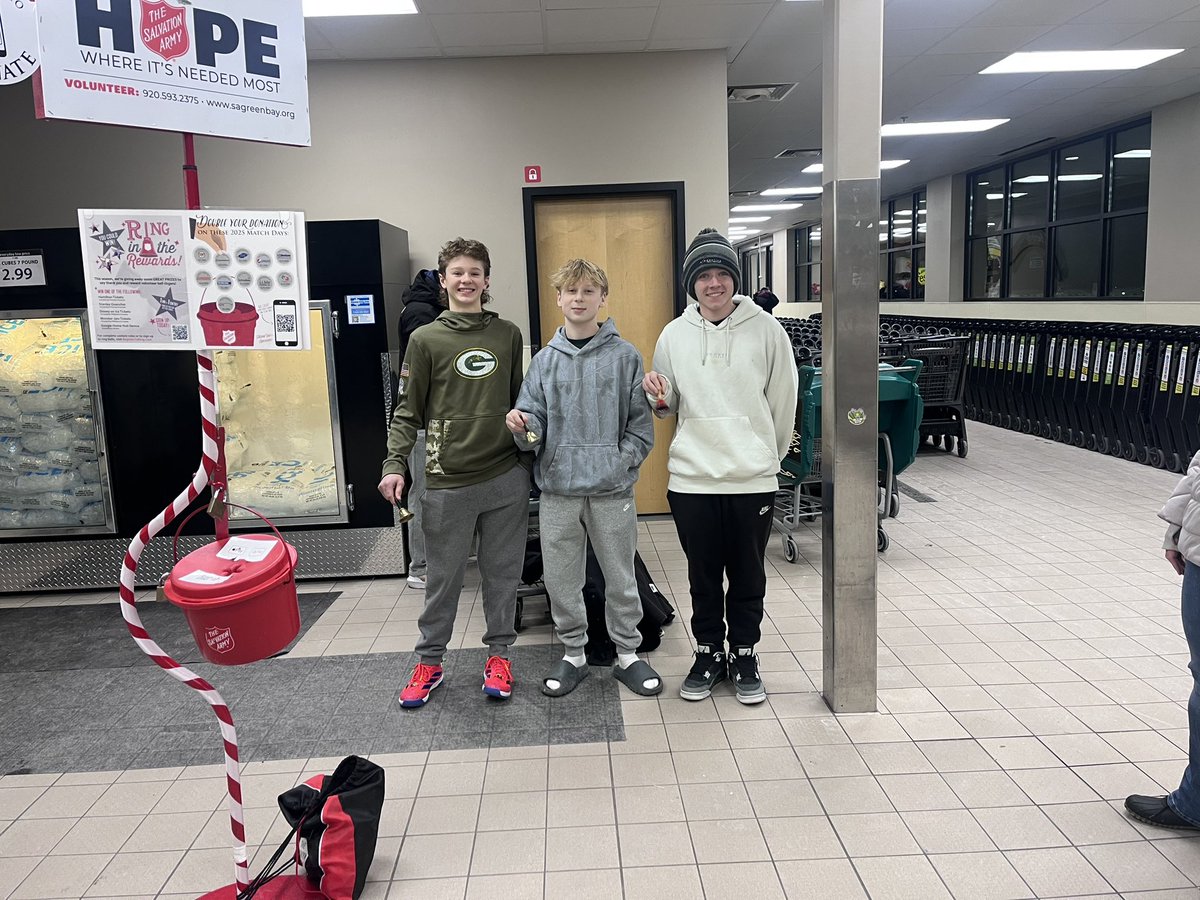 BaseballPreble's tweet image. Thank you to all of the Preble baseball players that helped out today ringing bells for Salvation Army! Great job representing our school, your families and helping out our community! We’re proud of you for your service!