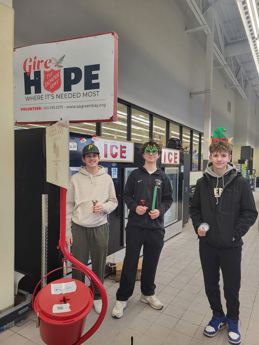 BaseballPreble's tweet image. Thank you to all of the Preble baseball players that helped out today ringing bells for Salvation Army! Great job representing our school, your families and helping out our community! We’re proud of you for your service!