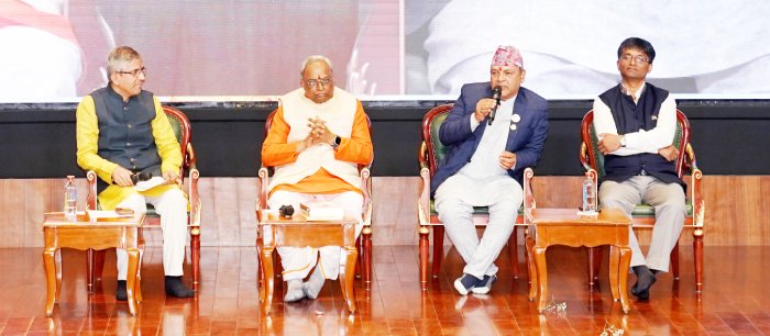 At the Sanatan Rashtra Shankhnad,  Delhi - one voice was clear
No declaration can erase civilizational truth.
With collective resolve, Nepal and India will inevitably rise as Hindu Rashtras.
#Shankhnad_Mahotsav_Success