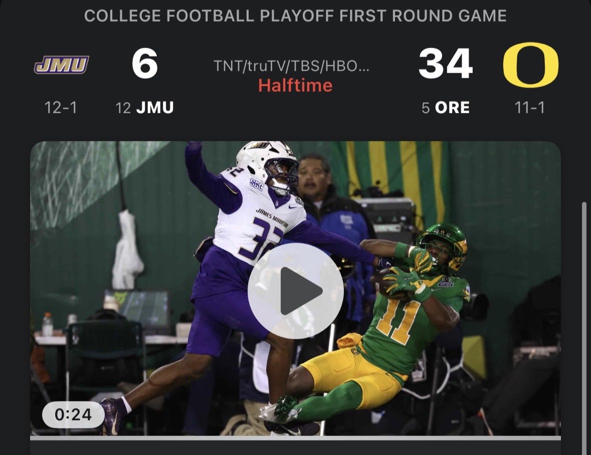 JohnGenest's tweet photo. No #CFP games should be the equivalent of a 1 vs 16 March Madness matchup! https://t.co/cW1uWDSCDC