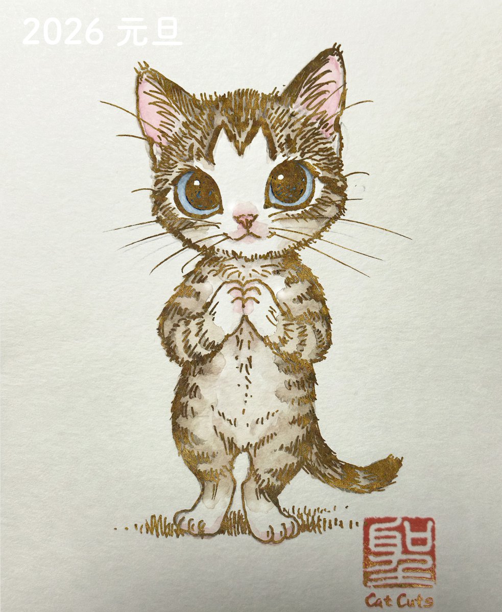明けましておめでとうございます！
本年もよろしくお願いいたします！！
#万年猫年