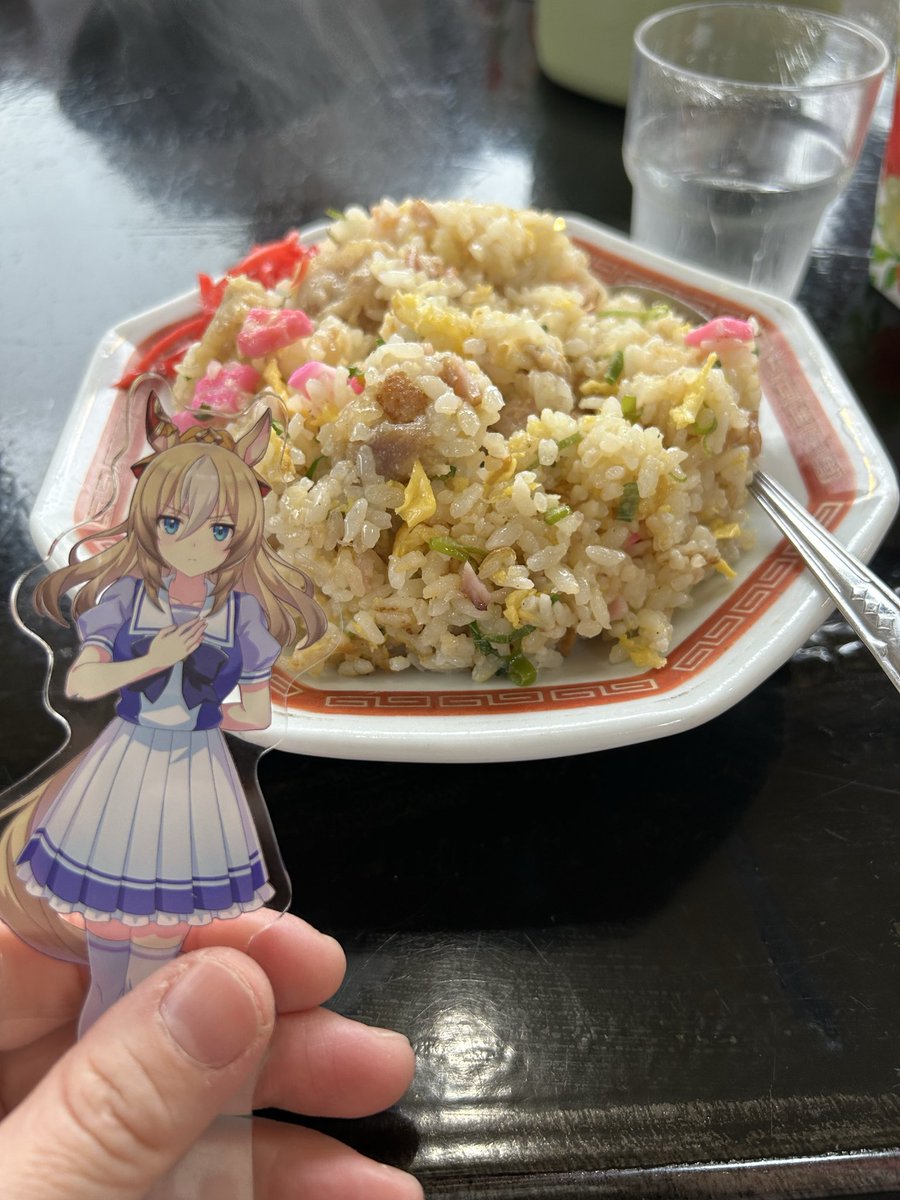 今日は日帰りで実家へ 地元のラーメン屋さんへ ちなみにチャーハンは