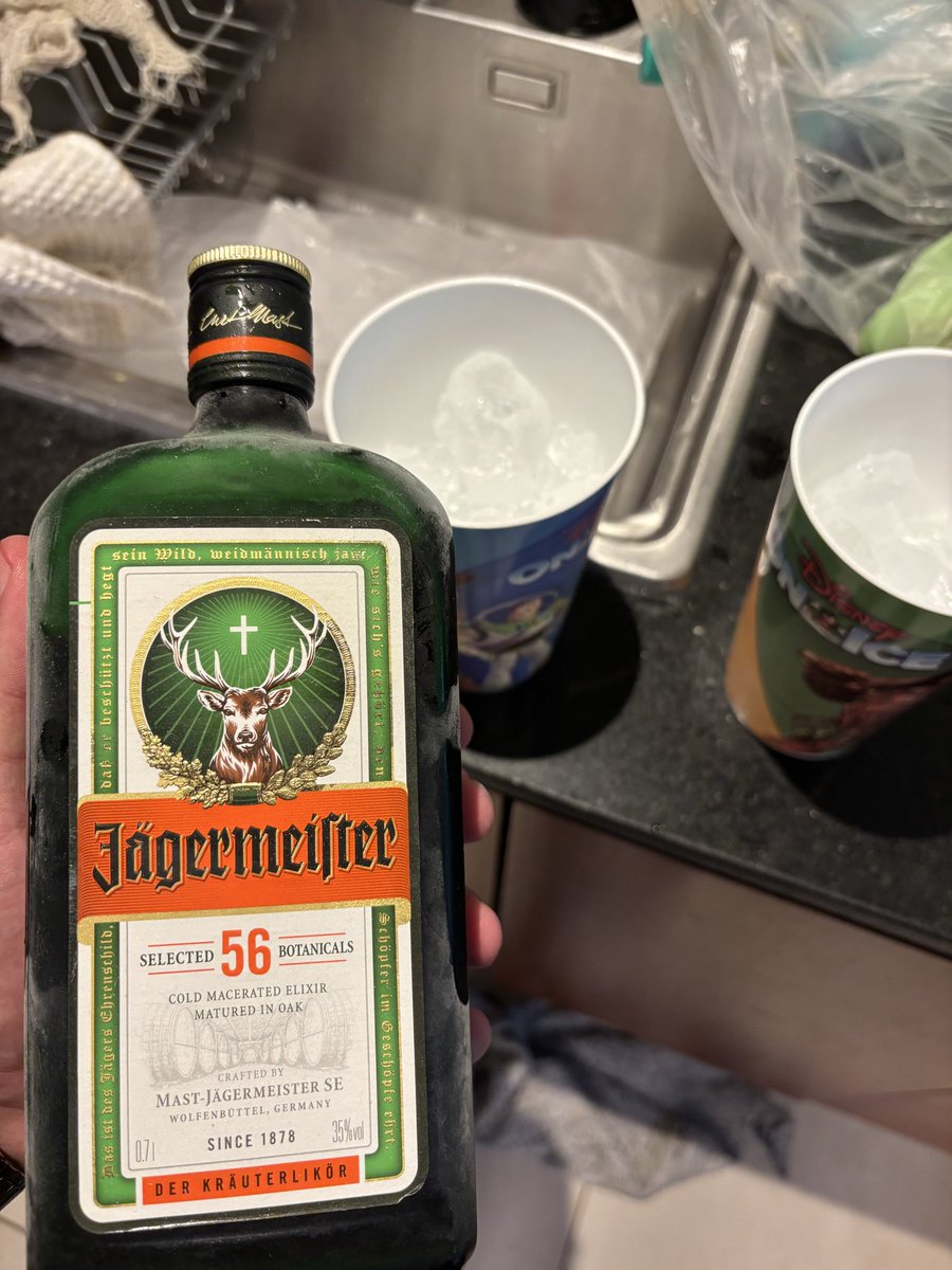 mazzu__'s tweet photo. Asado con vino, previa con jager y posteriormente será fernet. La musica de la noche será cachengue. 

Por supuesto en vaso de Disney.  

Día 21/31 #DailyDrinkingDecember https://t.co/0iMV8QVUVG