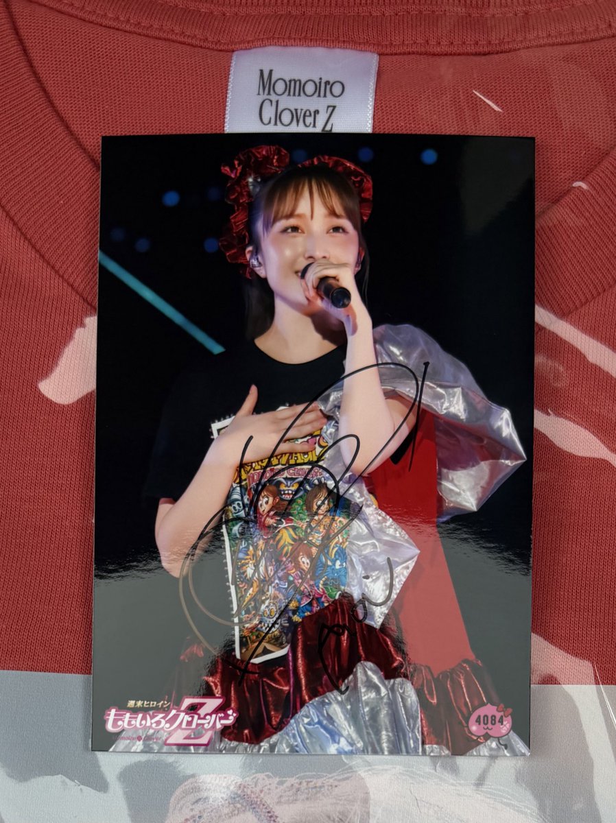 夏菜子ちゃんのサイン入ってました！ とても嬉しい😊❤️ #ももクリ