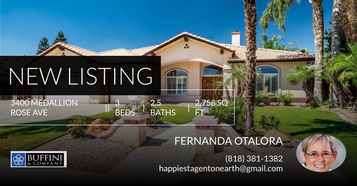 📍 New Listing 📍 Take a look at this fantastic new property that just hit the market located at 3400 Medallion Rose Ave in Bakersfield. Reach out here or at (818) 381-1382 for more information

Fernanda Otalora
Happiest Agent On E... homeforsale.at/3400_MEDALLION…