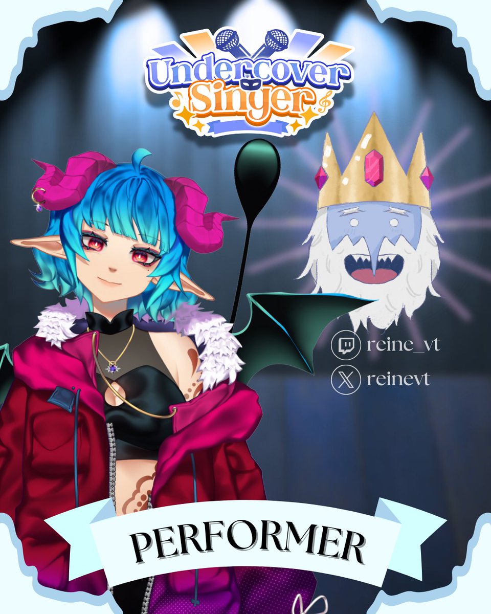ReineVT's tweet image. surprise!! i was the ice king in today's episode of undercover singer!

the episode is still airing right now if you want to check it out! please consider donating to the save the music foundation while you're there too!!

happy holidays~🎄🎅