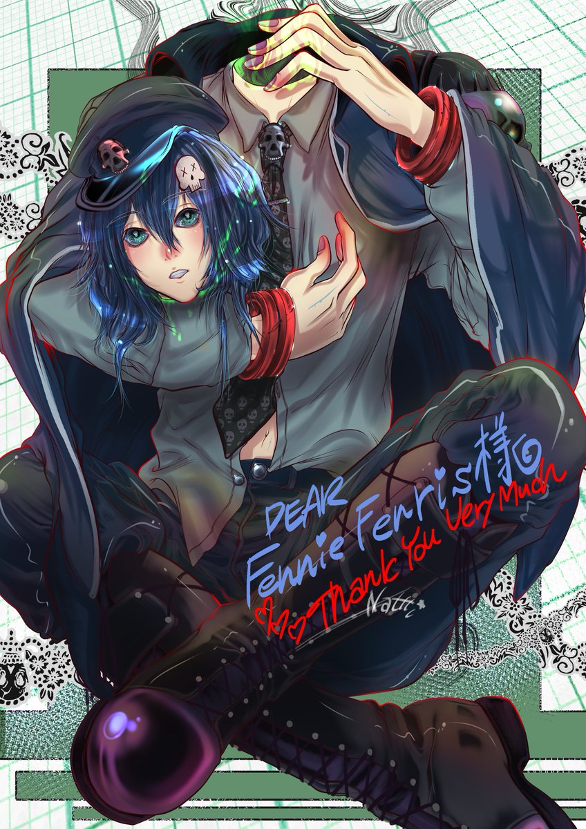 #skeb 振り返り📖
(<a href="/RRxxein18/">Rxxein Rxxein</a>　<a href="/wolfypoof/">WolfyP</a>　<a href="/FennieFenris/">Fennie Fenris 🗣️</a>)様より描かせていただきました☺その節は本当にありがとうございました💕またいつでもご依頼よろしくお願いいたします🙇✨