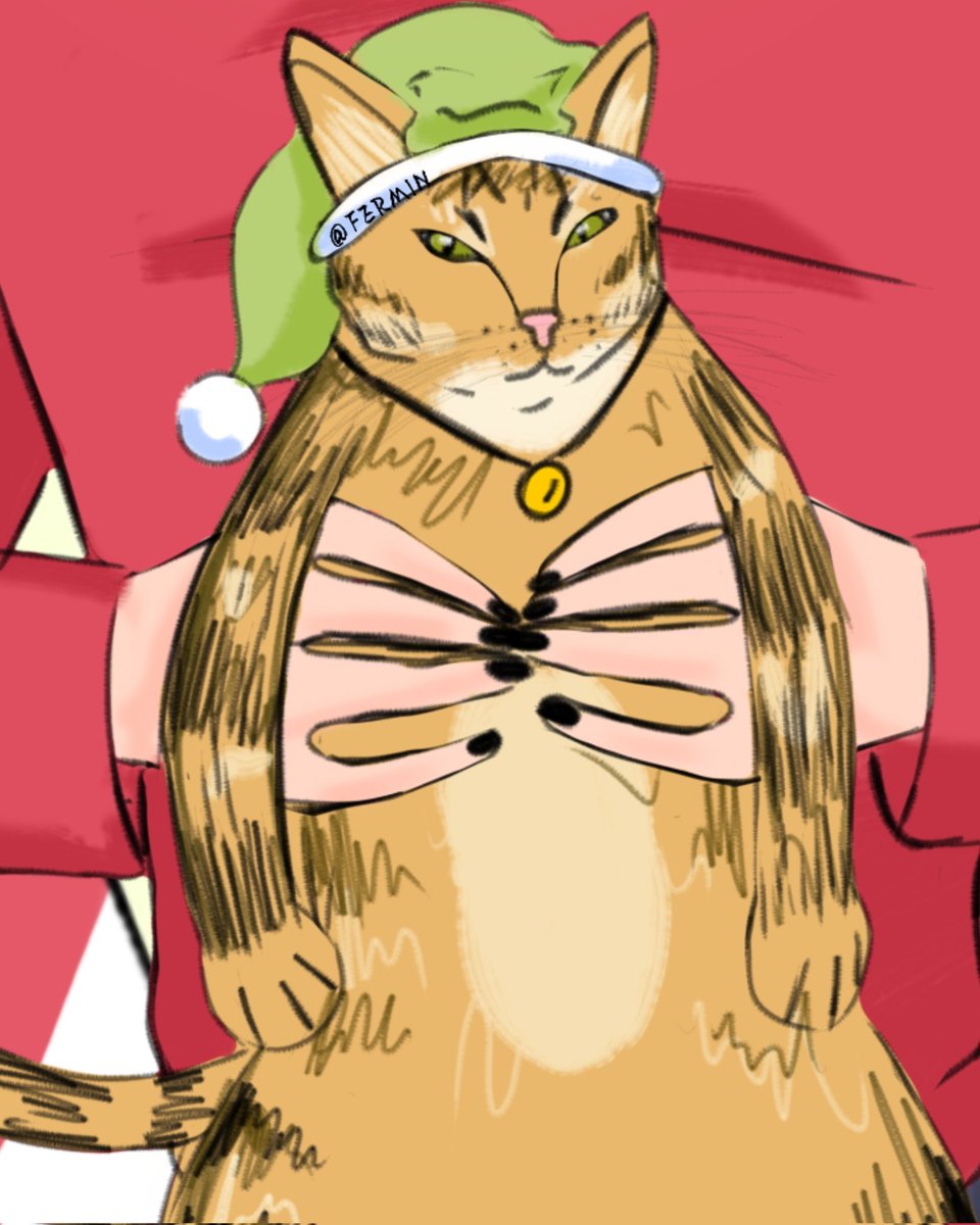 Fermi1622205's tweet photo. Mon chat et moi, en mode Noël. https://t.co/62XDMl1ZkI