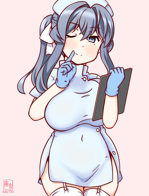 「さぁ! 今日は私、ゴトが担当か。
 まぁ、いいんじゃない?
 ねっ! 提督、うれしい?」

※わんどろ12月20日分です。
#艦これ版真剣お絵描き60分一本勝負_20251220
#ゴトランド 