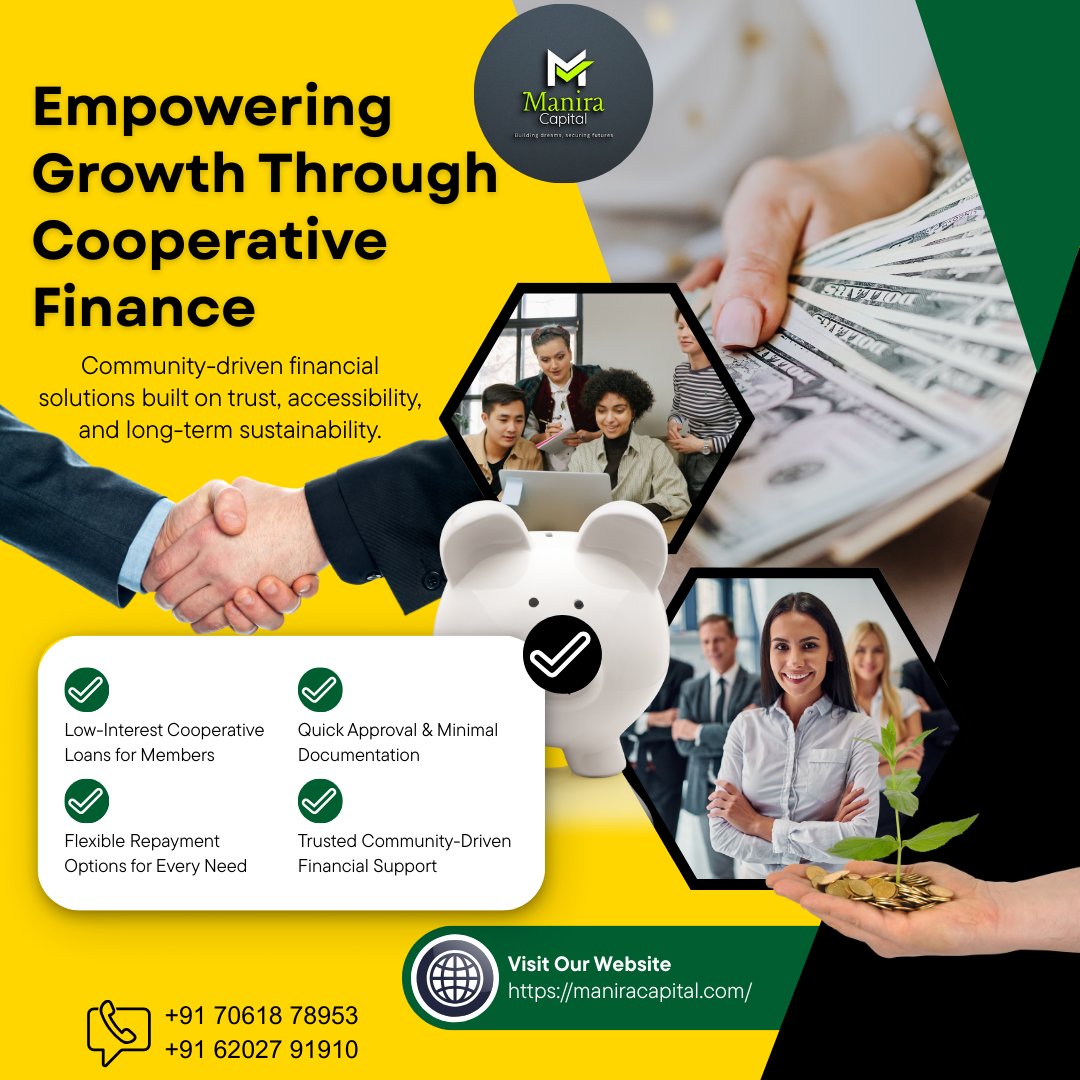 CapitalsMa34124's tweet image. Community-driven finance with transparent processes and flexible repayment to support shared growth.

#CooperativeFinance #CommunityFinance #ManiraCapital #TrustedLending