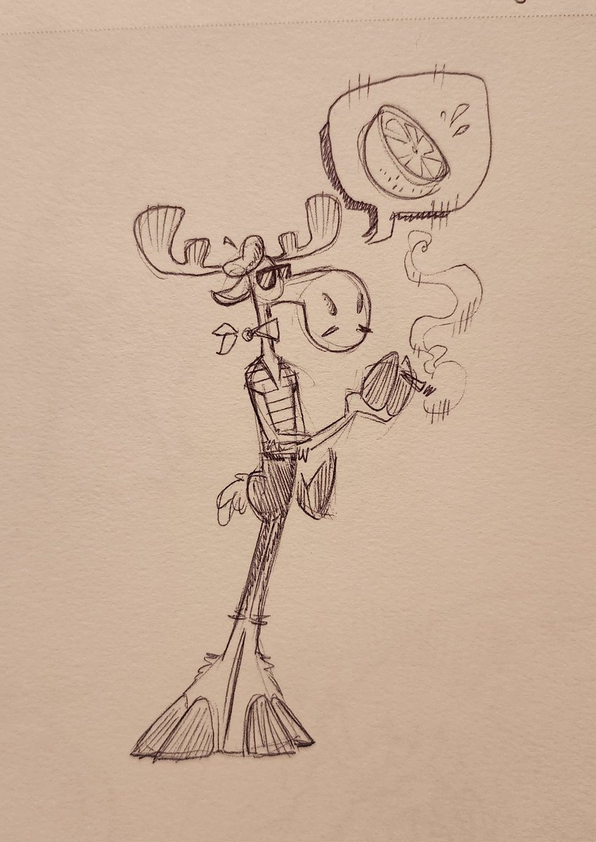 the_varvs's tweet image. Pample the moose feels his soul to be a grapefruit!

@lacroixwater #pamplemousse #2025 #varvir #doodles