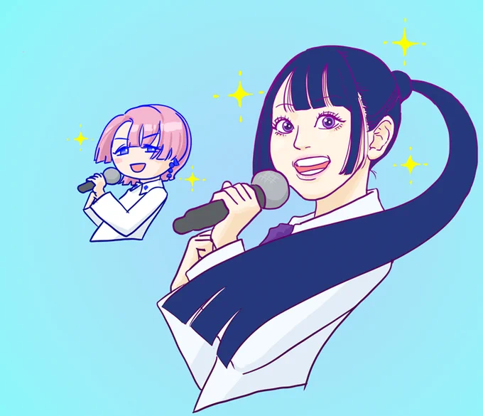 MOIW DAY1 の七瀬つむぎ(有村麻央)さんです 超ロングポニテを制御できててすごい