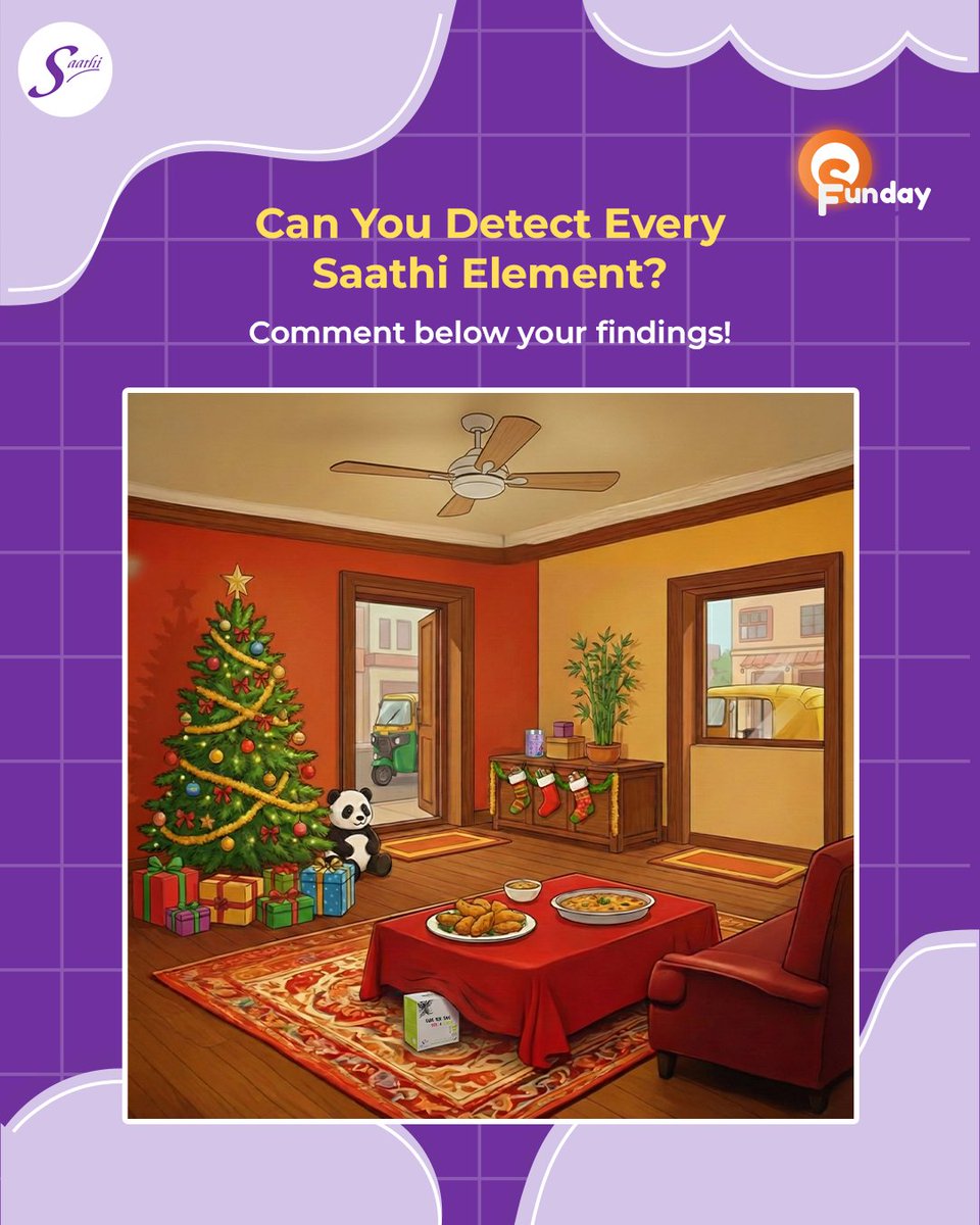 SaathiPads's tweet image. Think you have an eye for detail? 🧐
We’ve hidden several "Saathi" elements, can you find them all?
List your findings in the comments.

#SaathiChallenge #SundayFunday #AttentionToDetail #Saathipads