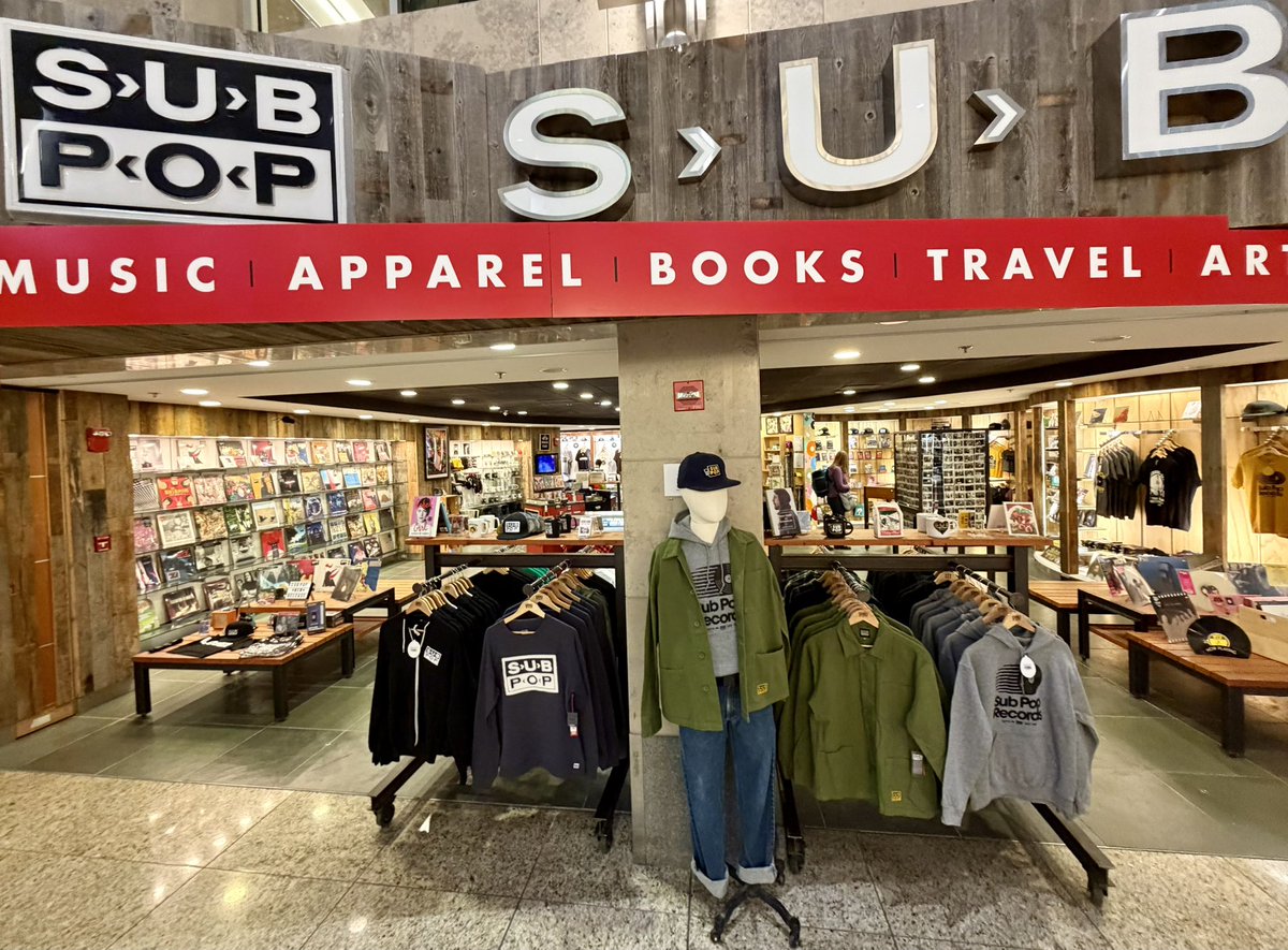 LindquistMark's tweet image. Disappointed @subpop airport store is closing - it yelled “welcome home” whenever i landed at @SeaTacAirport.