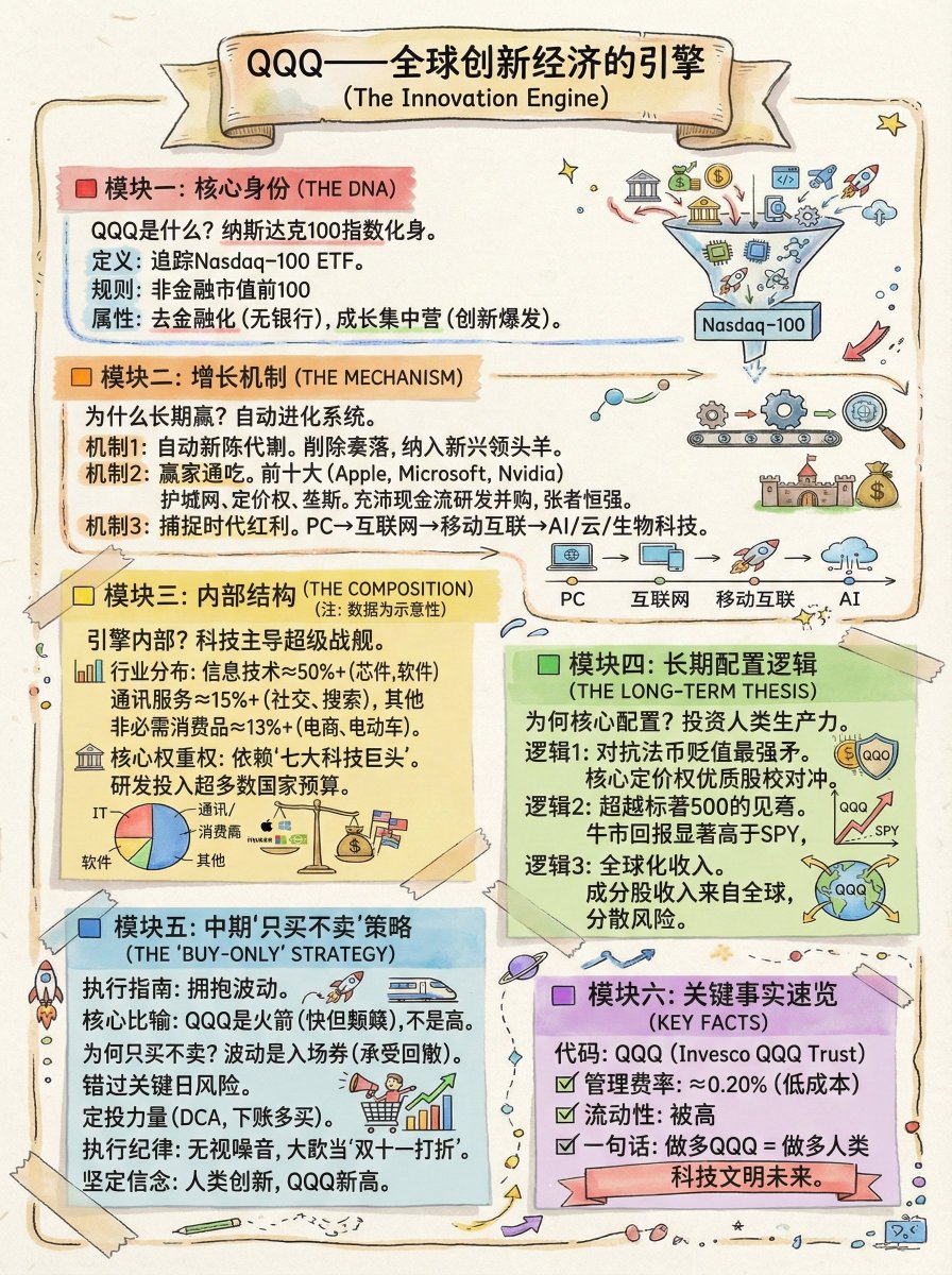 OneHedge's tweet image. 做多QQQ=做多人类科技文明未来，获得地球第一生产力？#Gemini手账