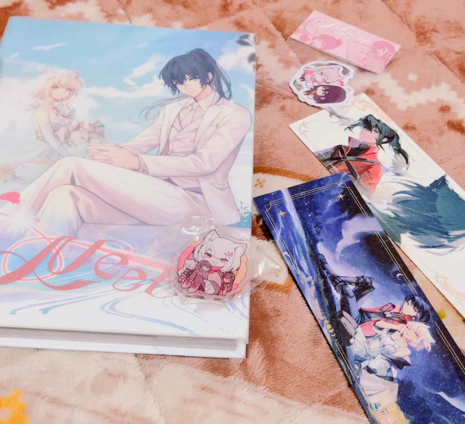 イラストを寄稿させていただきました『ノアミオ&エヌエムアンソロジー/Meet.』が届きました!とっても豪華!! 素敵な企画をありがとうございました