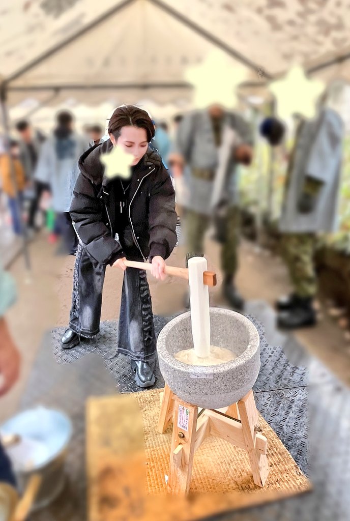 お餅つき 餅つき楽しかったね🎍🐴🎍