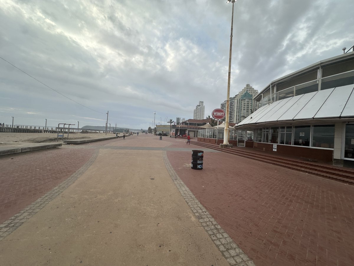 schohan's tweet image. Durban beach walk this morning