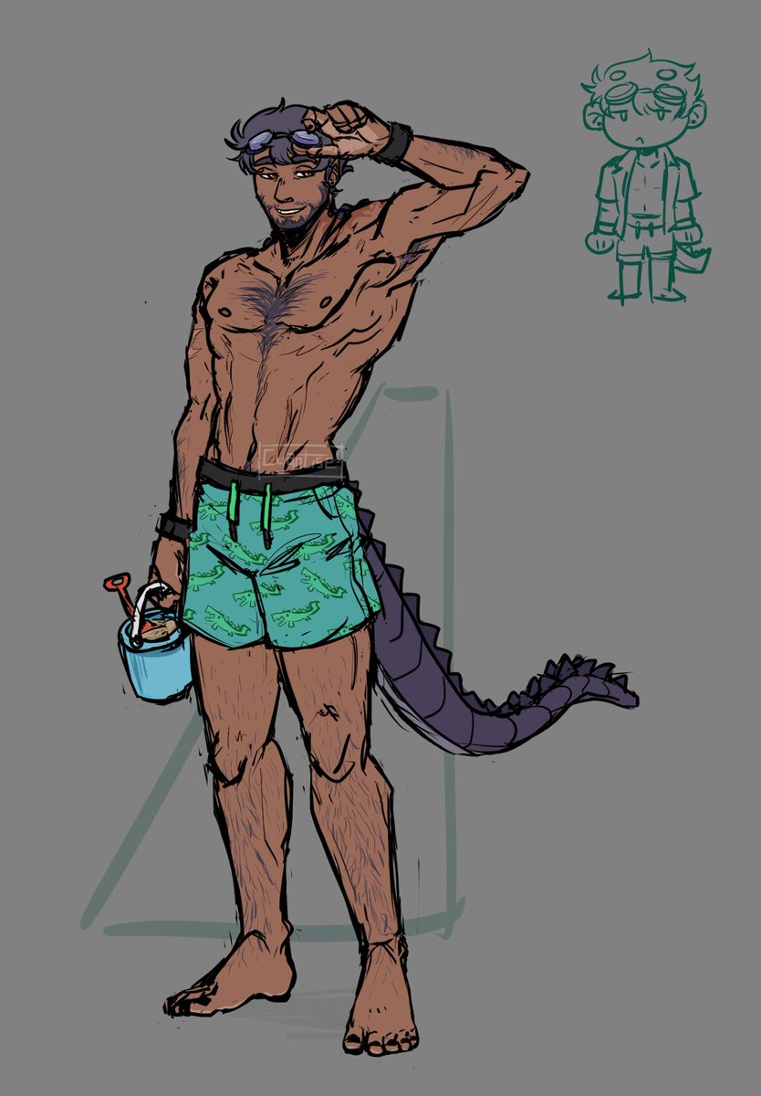 cyantise's tweet photo. like.. half a year ago, the RWBY oc reddit was doing beach stuff so here's my addition
marsh beach fit <3 https://t.co/cNgRZok9jh
