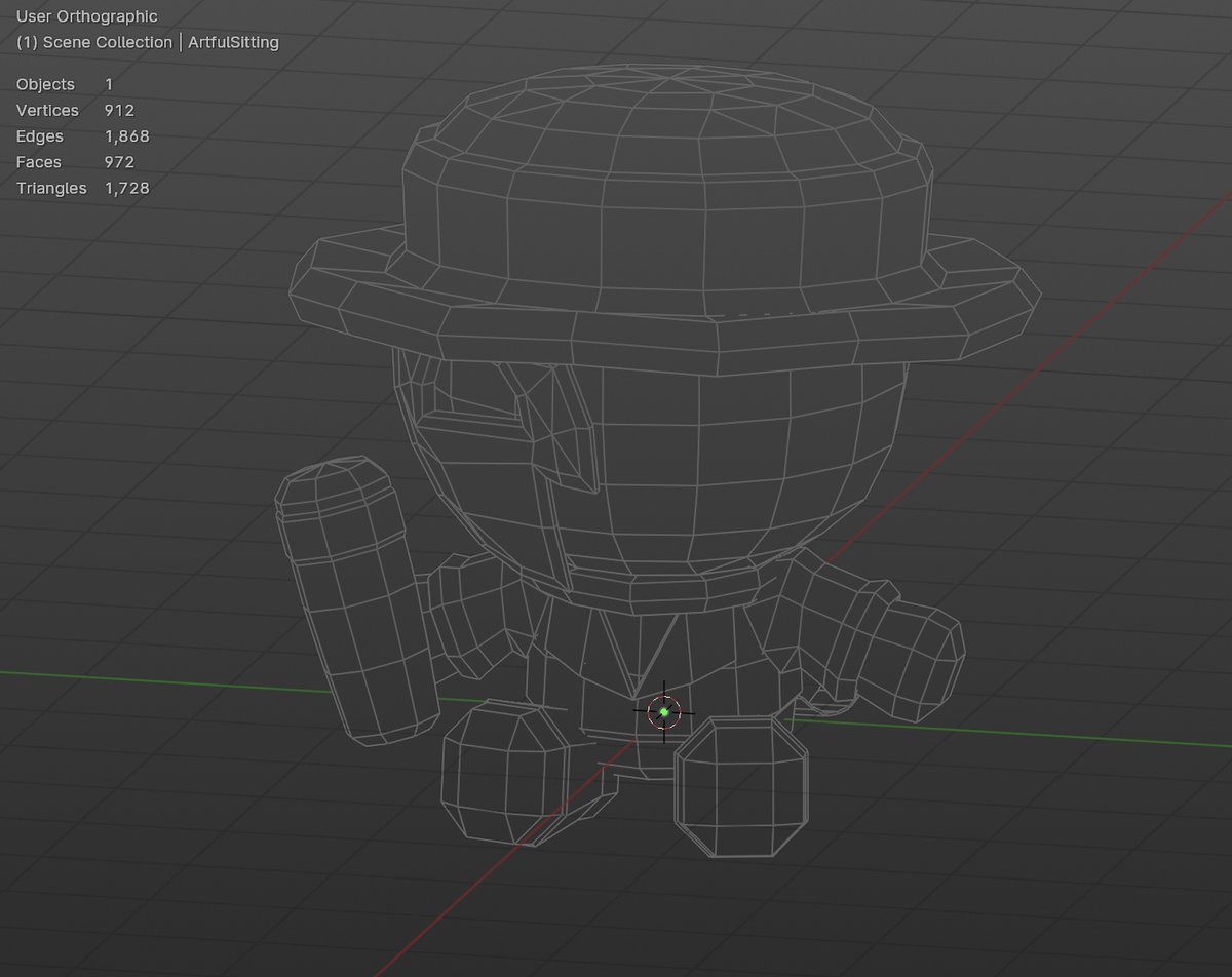 Hello!

Ive also worked on this Plush for my friend, it does contain some loops and insets to balance the shading. 

texturing him was the best part!

#ROBLOX #UGCcreator #DieOfDeathroblox